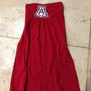University of Arizona strapless dress